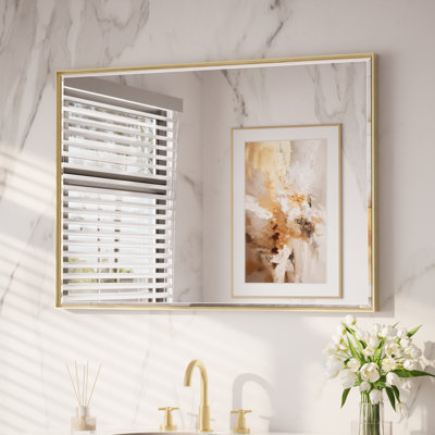 Areiona Beveled Bathroom Accent Vanity Mirror