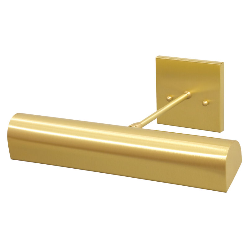 Applique murale 1 lumière Classic, Laiton satiné, H 4,5 po x l 14 po