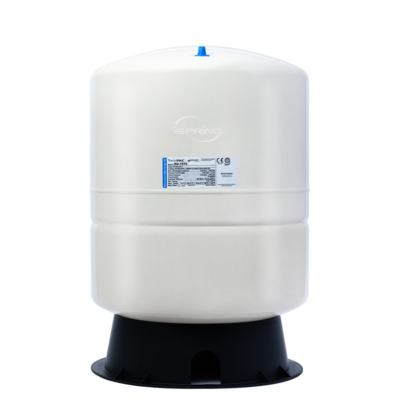 Réservoir d'eau pré-pressurisé iSpring T11M 11 gallons pour systèmes d'osmose inverse (osmose inverse) d'une capacité de 7 gallons