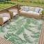 Green Modern Outdoor Rug, Nature Print Stain Resistant Easy to Clean Rug For Patio, Balcony, Decks & Garden-1679283270