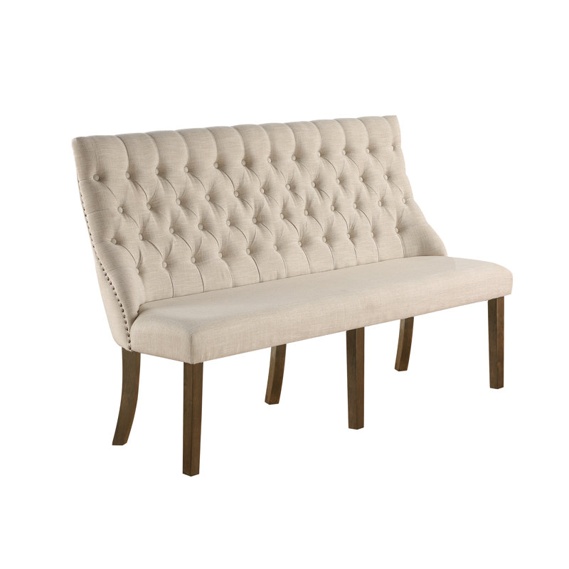 Banc rembourré Rackley, Beige
