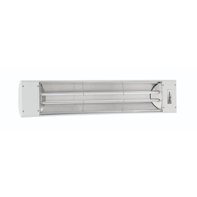 Marine Grade Electric Patio Heater, Dual Element, 39 Inch, 5000W, 208V, Black