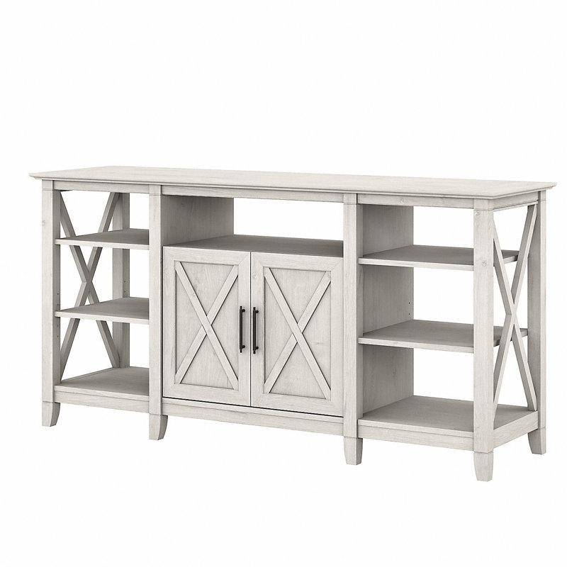 Huckins TV Stand for TVs up to 65", Linen White Oak