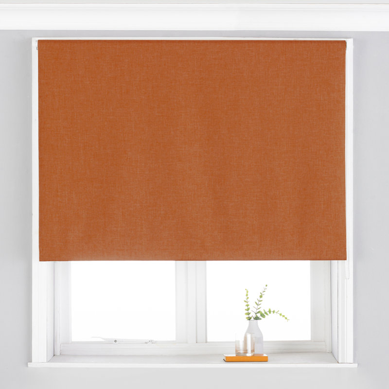 Blackout Roller Blind, 162 cm L x 153 cm W, Blush