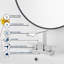 2-handle Bathroom Faucet with Drain Assembly-83678043