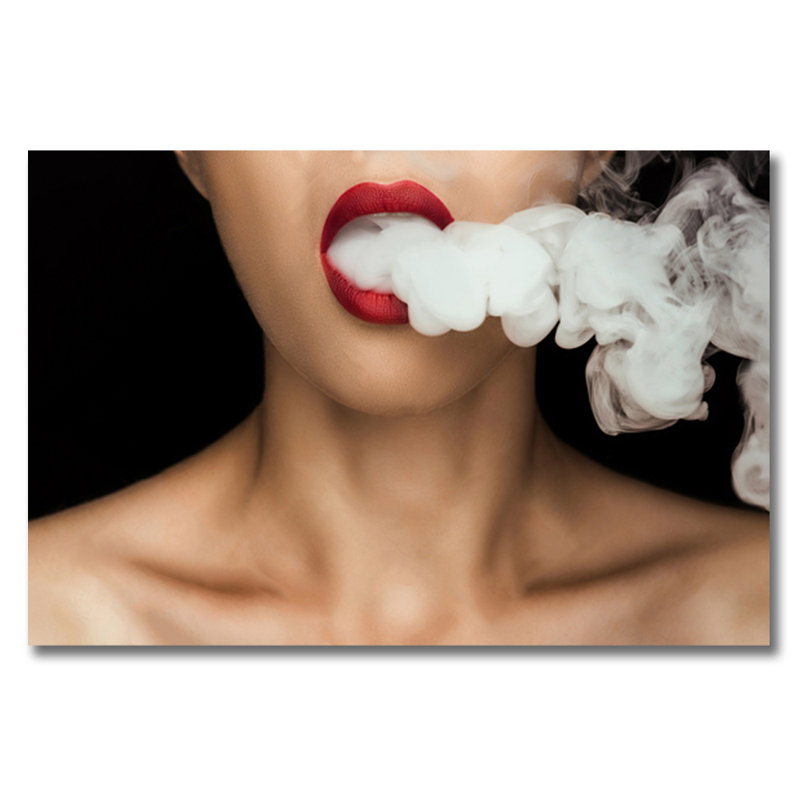 «Up In Smoke» par Decorumby - photographie sans cadre, Aluminium, H 36 po x l 84 po x P 1 po