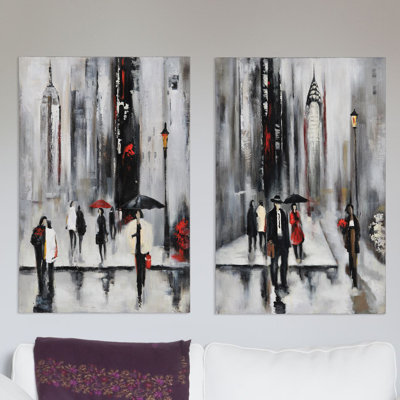 «Bustling City II» par Dominic Lecavalier, reproduction d'art