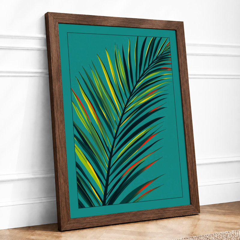 Palm Frond Study Botanical - Print, Walnut, A3 - 42.0 x 29.7 cm