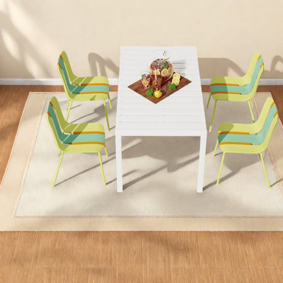 Modern Dining Table Sets(Must include both Table and Chair) Metal Patio Set