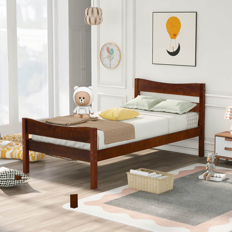 Lit plateforme simple Yorkville, Noyers
