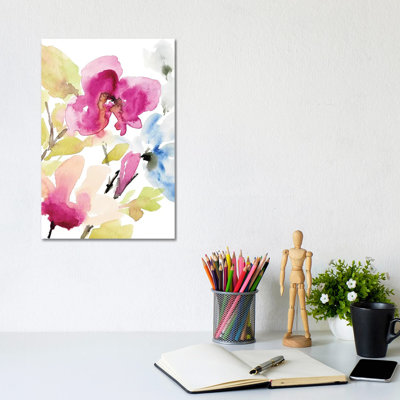 Peaceful Florals II by Lanie Loreth - Wrapped Canvas Painting
