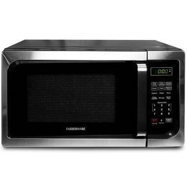  Farberware Countertop Microwave Oven 1000 Watts, 1.1 cu ft -  With LED Lighting and Child Lock - Perfect for Apartments and Dorms - Easy  Clean Grey Interior, Stainless Steel: Home & Kitchen