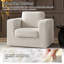 Chaise berçante pivotante avec accoudoirs carrés Letcher-444400162