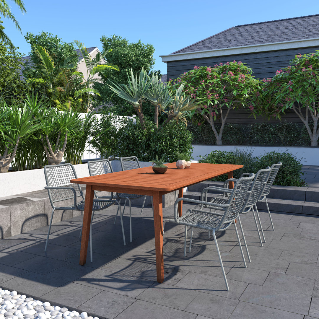 Anautica 6 - Person Metal Patio Dining Set with Rectangular Table Lark Manor™