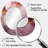Gold And Pink Marble Essence II - Abstract Oval Decorative Mirror On Metal-1953526690