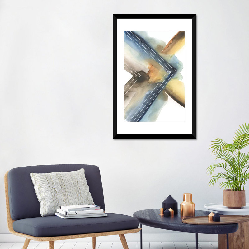 «Cassini II», reproduction sur toile, H 24 po x l 16 po x P 1 po, Papier d'art encadré noir, Blanc