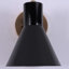 Byers Single Light Steel Dimmable Armed Sconce-31132514-31132513