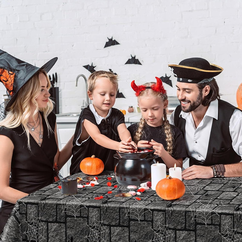 Ensemble de 3 nappes murales Halloween Stone