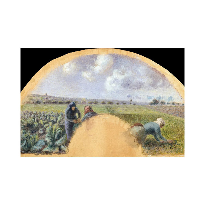 «Fan Mount, The Cabbage Gatherers», reproduction d'art sur toile tendue, H 8 po x l 12 po, Toile tendue, Ne s’applique pas