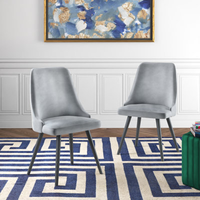 Milani Velvet Upholstered Side Chair by Etta Avenue