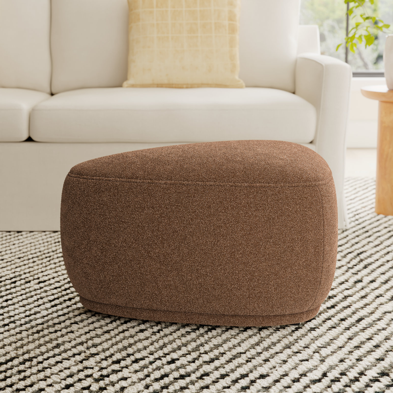 Adna 26" Ottoman, Elite Camel