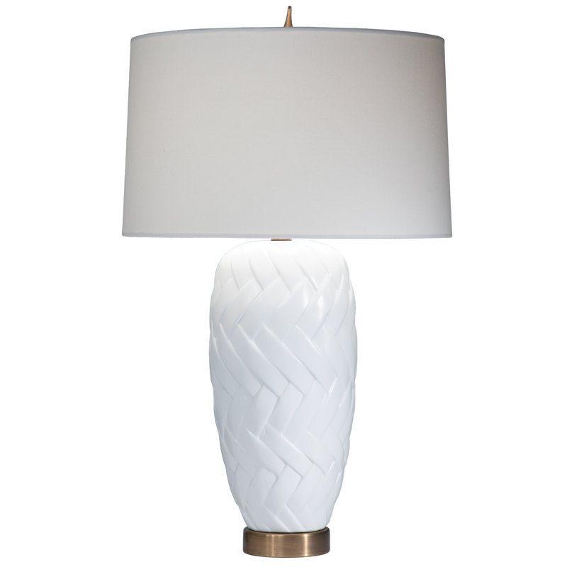 Crosswalk Table Lamp, White
