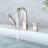 Single-handle Freestanding Tub Faucet Deck Mount Waterfall Faucet With Hand Shower Stainless Steel-112863576