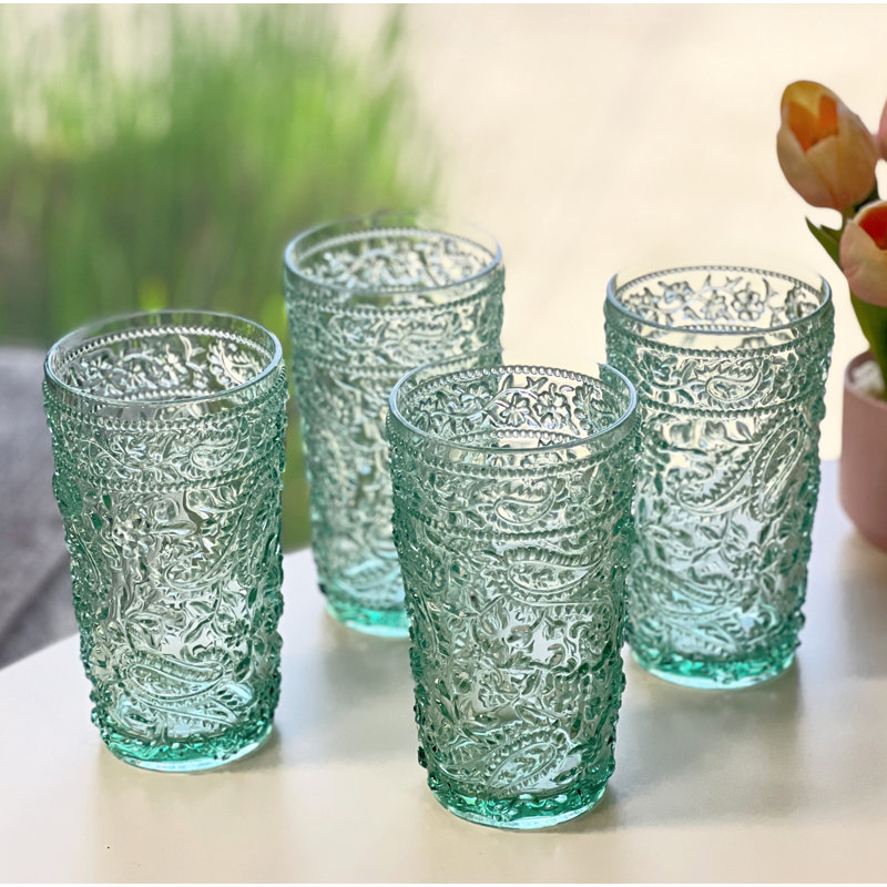 Verre à boire en acrylique Lola, 17 oz, Vert