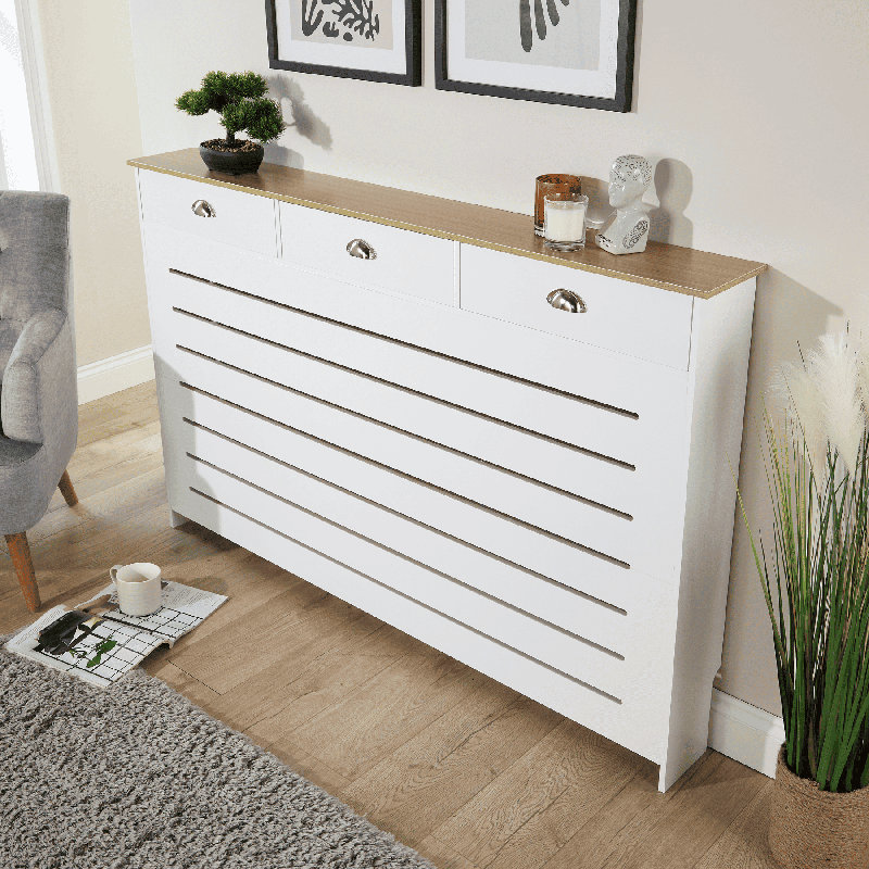 Batley Drawer Radiator Cover, 96cm H x 150cm W x 19cm D