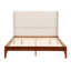 Lit plateforme en bois de bambou massif