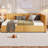 Durable Upholstered Storage Daybed Twin/Full Size with 2 Drawers - No Box Spring Needed-8498255-8498288