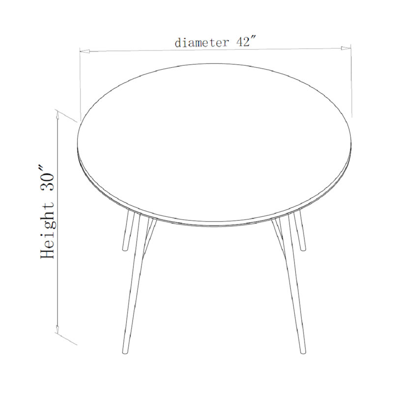 Ensemble repas pour 4 personnes Moline, Noir