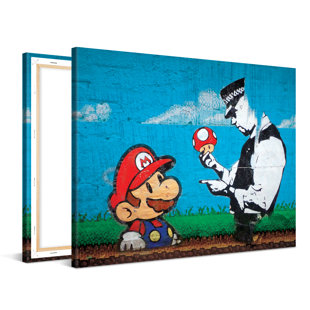 Mario Cop - No Frame Print on Canvas
