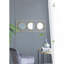 Miroir mural 3 pièces dans un cadre rectangulaire doré, décoration murale pour le salon de la chambre à coucher, 43 po x 16 po-118088325