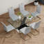 Table en verre de style moderne
