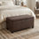 Repose-pieds rectangulaire avec rangement relevable Dover