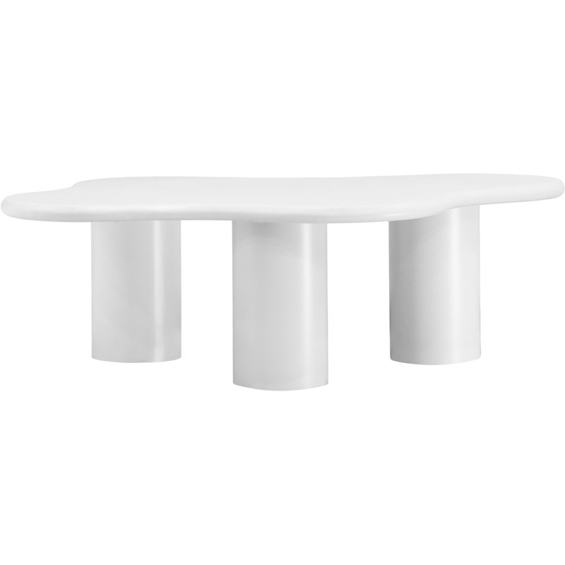 Table basse 3 pieds Brookfield, Blanc