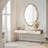 35" Scalloped Gold Wall Mirror