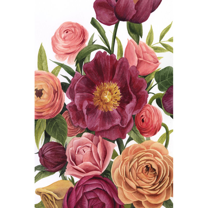 Balmy Blooms II by Grace Popp - Painting, Wrapped Canvas, 122 cm H x 81 cm W
