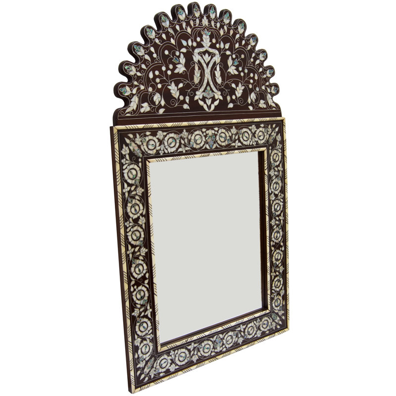 Syrian Arch Solid Wood Wall Mirror