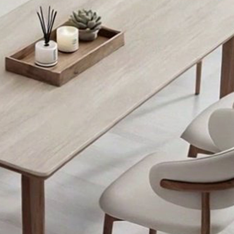 Table de salle à manger élégante de style français, 7 pièces : table, 6 chaises, 29.52" H x 55.11" W x 31.49" D