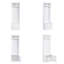 Arbre d'entrée minimaliste 24 po avec armoire | 6 crochets suspendus, banc de rangement, profondeur de 15,7 po, armoire de vestibule élégante, vestibule peu encombrant-125003058