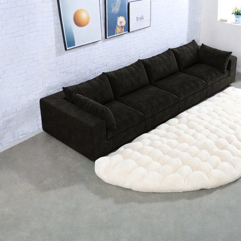 Luxueux canapés en velours côtelé, conception en tissu, bricolage polyvalent pour la maison