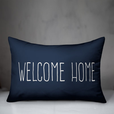 Textual Outdoor Throw Pillow