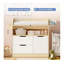 Table à langer pour bébé, avec 3 tiroirs et 1 tablette de rangement, pouvant servir de commode pour bébé