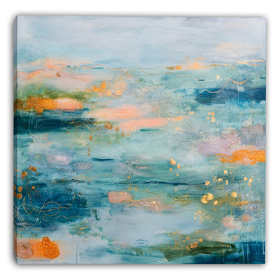 «Pastel Skies Over Water», art mural sur toile