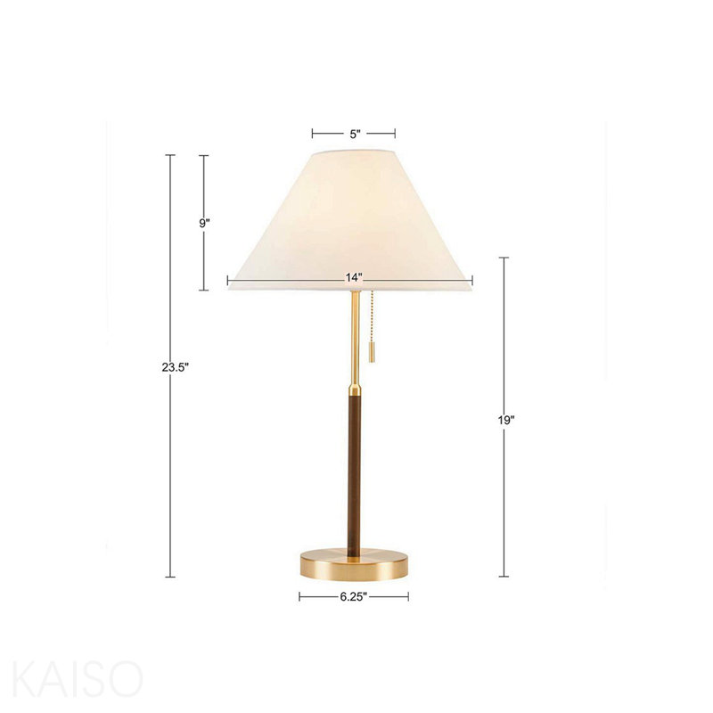 Lampe de table à chaîne deux tons