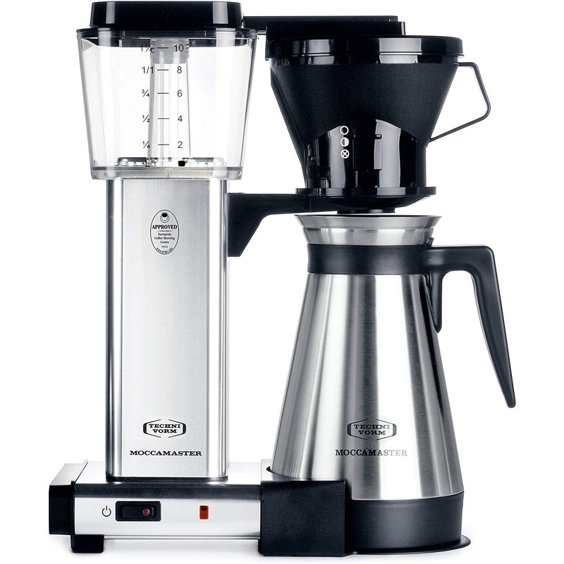 Cafetière de 10 tasses KBT de Moccamaster, Argent poli