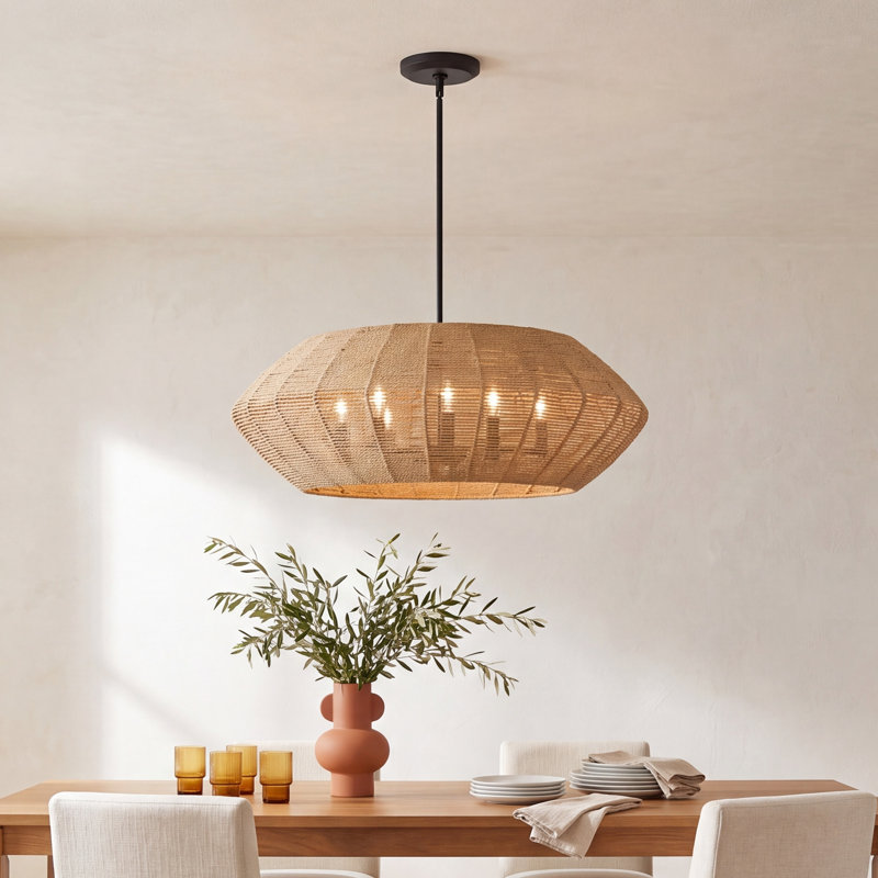 Ariza 5 - Light Chandelier, Black/Brown
