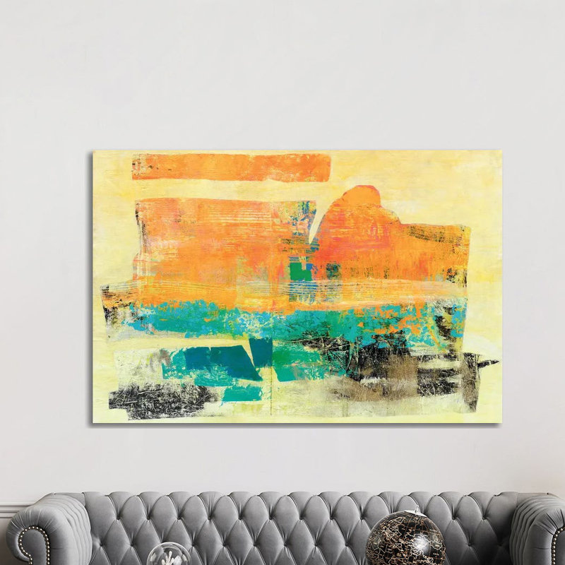 Sherbet - Painting on Canvas, Wrapped Canvas, 20.32 cm H x 30.48 cm W